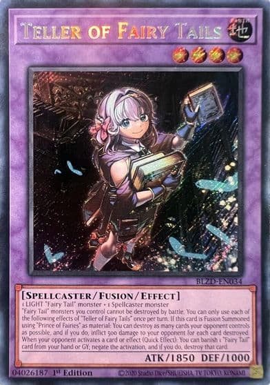 Teller of Fairy Tails Blazing Dominion Yu-Gi-Oh! card