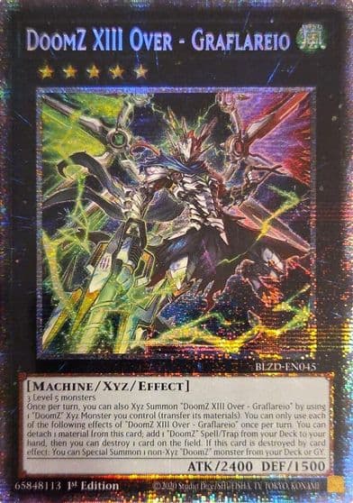 DoomZ XIII Over Graflareio Starlight Rare Blazing Dominion Yu-Gi-Oh! card
