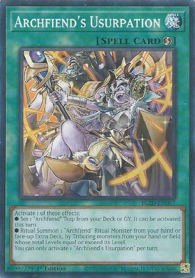 Archfiends Usurpation Blazing Dominion Yu-Gi-Oh! card
