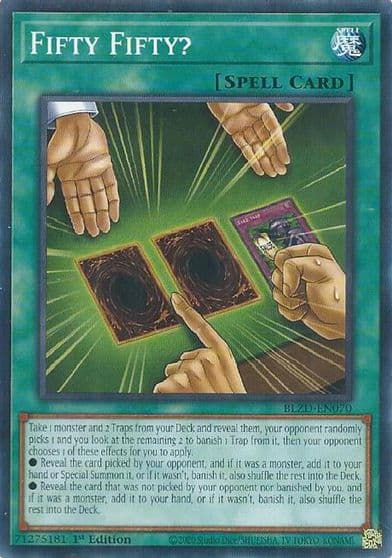 Fifty Fifty Blazing Dominion Yu-Gi-Oh! card