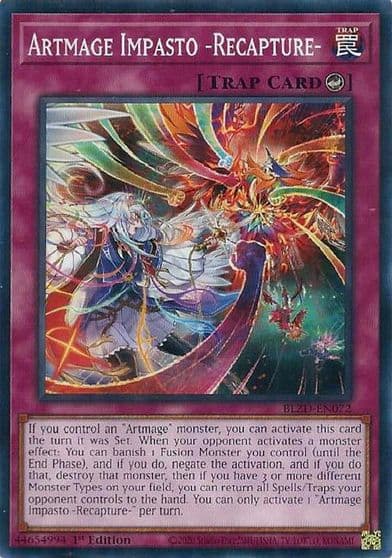 Artmage Impasto Recapture Blazing Dominion Yu-Gi-Oh! card