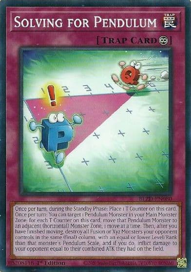 Solving for Pendulum Blazing Dominion Yu-Gi-Oh! card