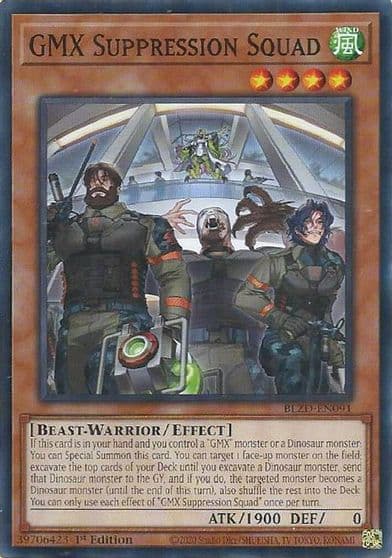 GMX Suppression Squad Blazing Dominion Yu-Gi-Oh! card