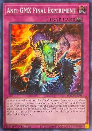 Anti GMX Final Experiment Blazing Dominion Yu-Gi-Oh! card