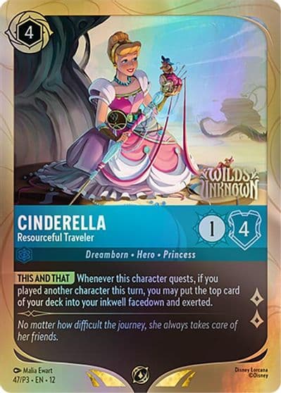 Cinderella Resourceful Traveler Disney Lorcana Promo Cards Lorcana card