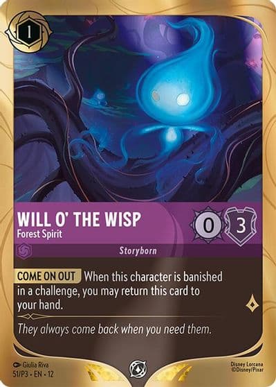Will o the Wisp Forest Spirit Disney Lorcana Promo Cards Lorcana card