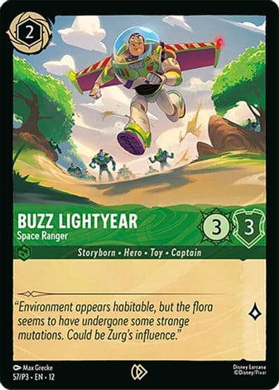Buzz Lightyear Space Ranger Disney Lorcana Promo Cards Lorcana card