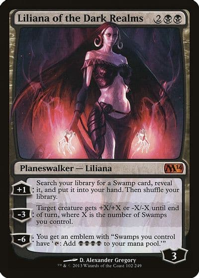 Liliana of the Dark Realms Magic 2014 (M14) Magic card