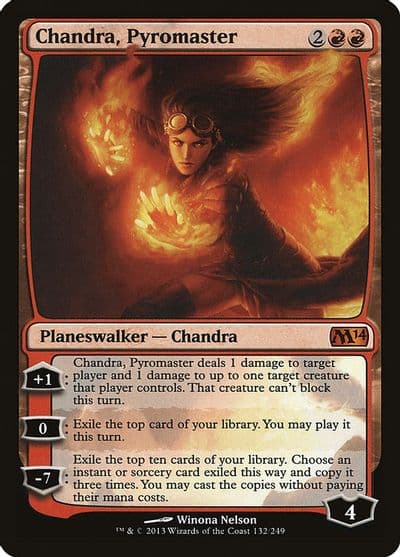 Chandra Pyromaster Magic 2014 (M14) Magic card