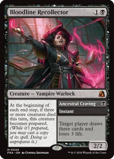 Bloodline Recollector Reality Fracture Magic card