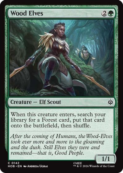 Wood Elves The Hobbit Magic card