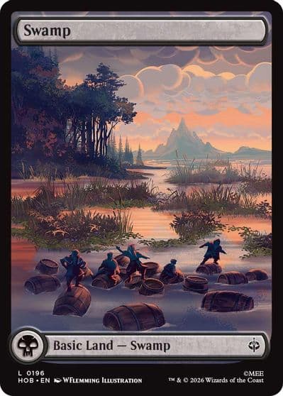 Swamp 0196 The Hobbit Magic card