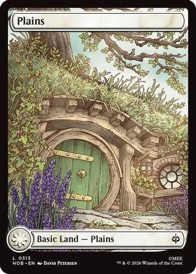 Plains 0313 The Hobbit Magic card