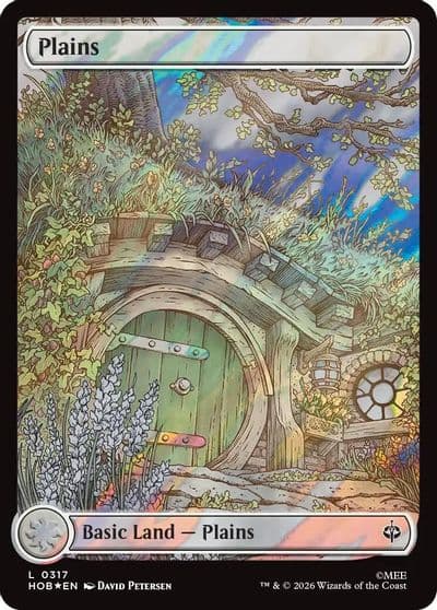 Plains 0317 Surge Foil The Hobbit Magic card