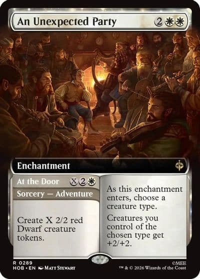 An Unexpected Party Extended Art The Hobbit Magic card