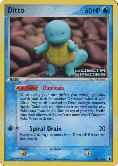 Ditto (Squirtle) (Delta Species Stamped) Miscellaneous Cards & Products Pokemon card