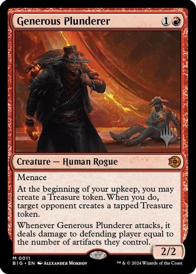 Generous Plunderer Promo Pack: Outlaws of Thunder Junction Magic card