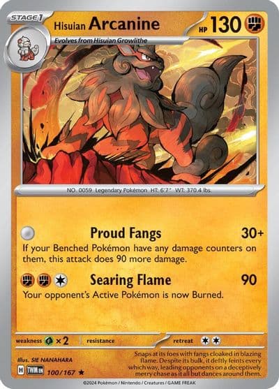 Hisuian Arcanine (Non-Holo) Deck Exclusives Pokemon card