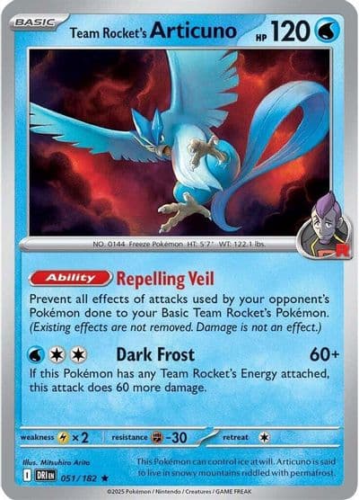 Team Rocket's Articuno (Non-Holo) Deck Exclusives Pokemon card