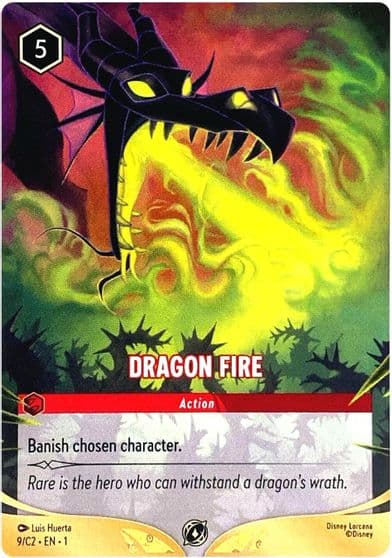 Dragon Fire 9 C2 Disney Lorcana Promo Cards Lorcana card