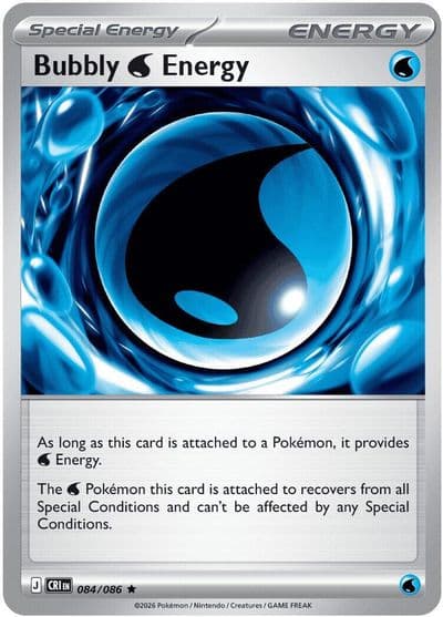 Bubbly Water Energy ME04: Chaos Rising Pokemon card