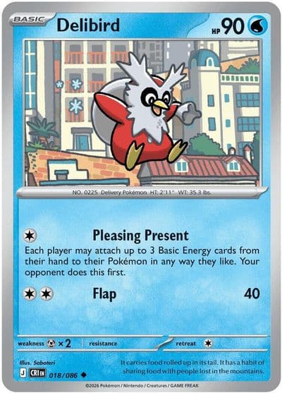 Delibird ME04: Chaos Rising Pokemon card