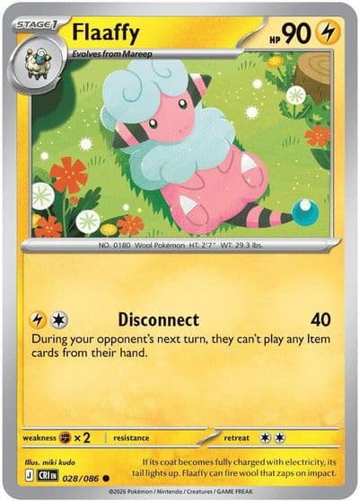 Flaaffy ME04: Chaos Rising Pokemon card