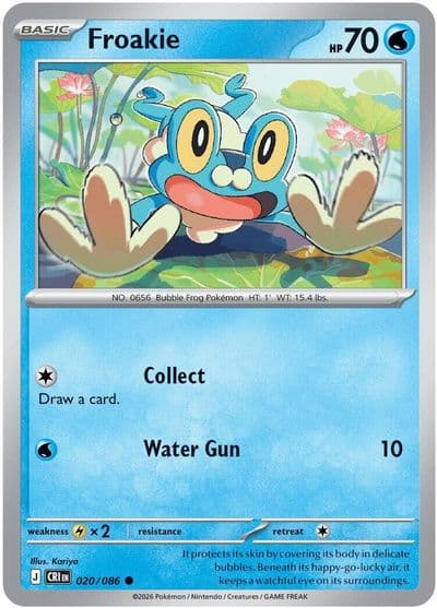 Froakie ME04: Chaos Rising Pokemon card