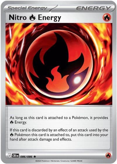 Nitro Fire Energy ME04: Chaos Rising Pokemon card