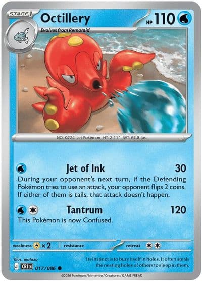 Octillery ME04: Chaos Rising Pokemon card