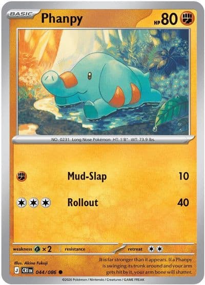 Phanpy ME04: Chaos Rising Pokemon card