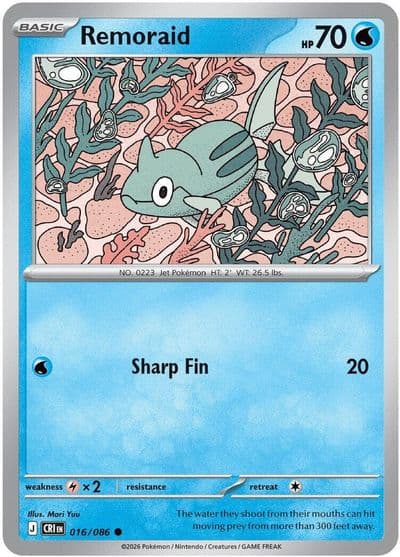 Remoraid ME04: Chaos Rising Pokemon card