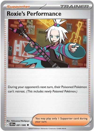 Roxie's Performance ME04: Chaos Rising Pokemon card