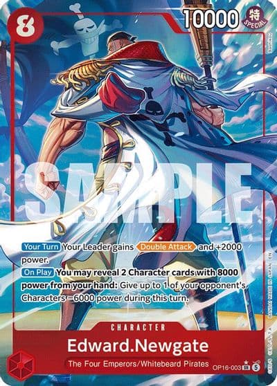 EdwardNewgate Alternate Art The Time of Battle One Piece card