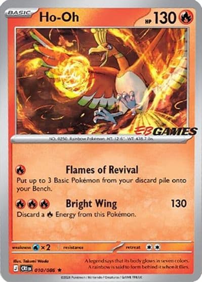 Ho-Oh (EB Games Exclusive) Miscellaneous Cards & Products Pokemon card