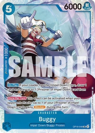 Buggy 048 The Time of Battle One Piece card