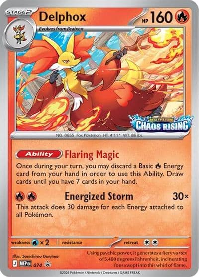 Delphox - 074 ME: Mega Evolution Promo Pokemon card