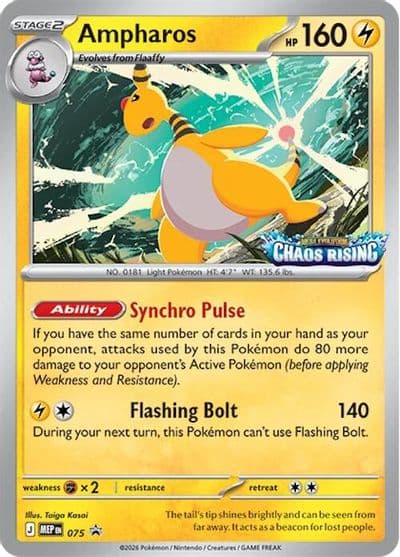 Ampharos - 075 ME: Mega Evolution Promo Pokemon card