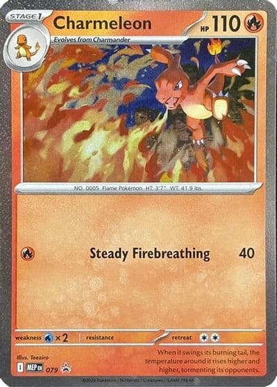 Charmeleon - 079 (Cosmos Holo) ME: Mega Evolution Promo Pokemon card
