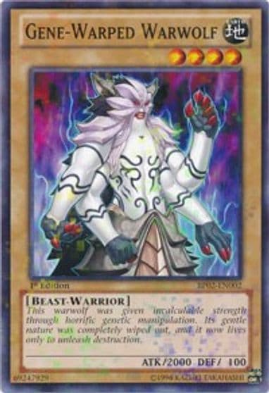 Gene Warped Warwolf Mosaic Rare Battle Pack 2: War of the Giants Yu-Gi-Oh! card