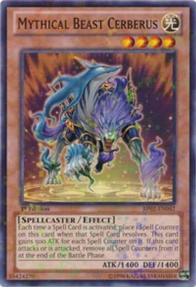 Mythical Beast Cerberus Mosaic Rare Battle Pack 2: War of the Giants Yu-Gi-Oh! card