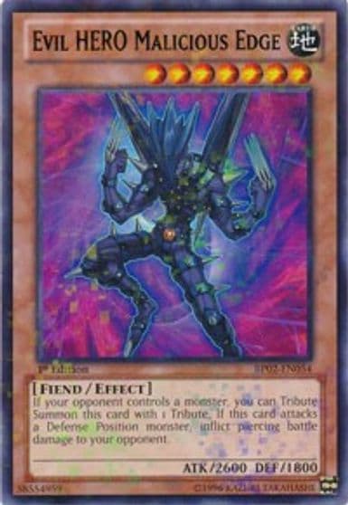 Evil HERO Malicious Edge Mosaic Rare Battle Pack 2: War of the Giants Yu-Gi-Oh! card