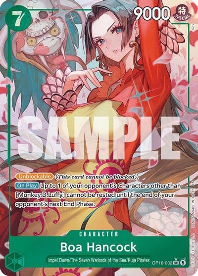 Boa Hancock Alternate Art The Time of Battle One Piece card