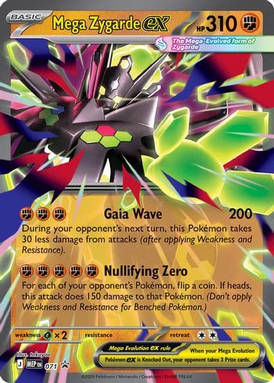 Mega Zygarde ex - 071 ME: Mega Evolution Promo Pokemon card