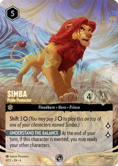 Simba Pride Protector Foil Disney Lorcana Promo Cards Lorcana card