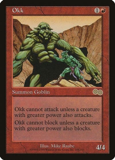 Okk Urza's Saga Magic card