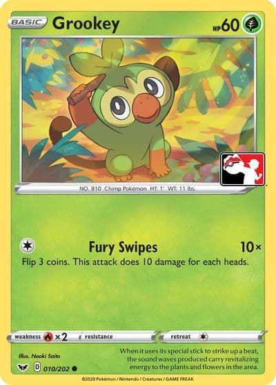 Grookey (Library Exclusive) Miscellaneous Cards & Products Pokemon card