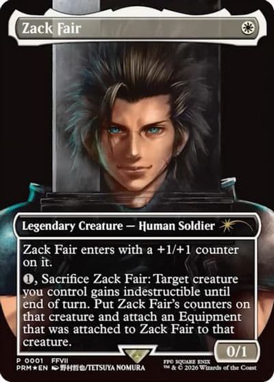 Zack Fair Media Promos Magic card