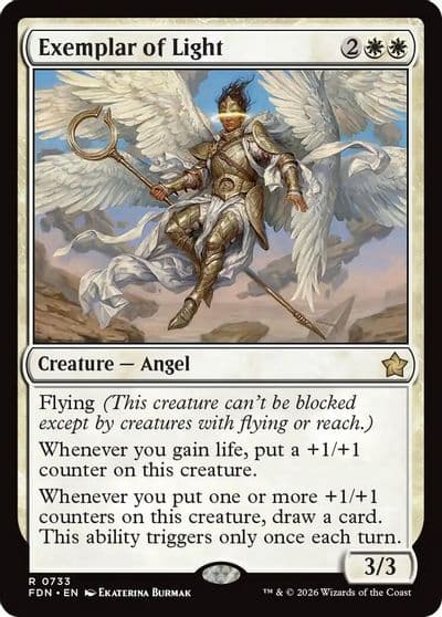 Exemplar of Light 0733 Foundations Magic card