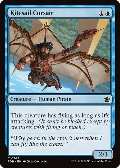 Kitesail Corsair 0743 Foundations Magic card